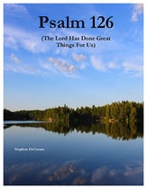 Psalm 126 SATB choral sheet music cover